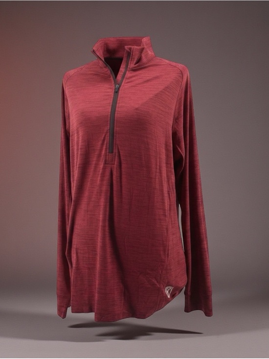 Born Primitive Tops - Born Primitive WomensMaroon Heathered Quarter-Zip Long Sleeve Top size XXL NWT
